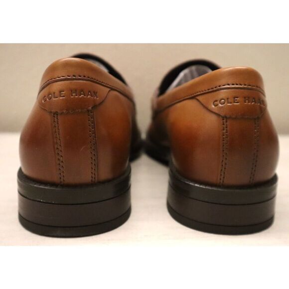 Cole Haan C37282 Men's Sz 7.5M Brown Leather Modern Essentials Bit Loafers - Picture 4 of 16